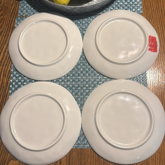 Rae Dunn Melamine 8” Plates - Set of 4 - Picture 2 of 3